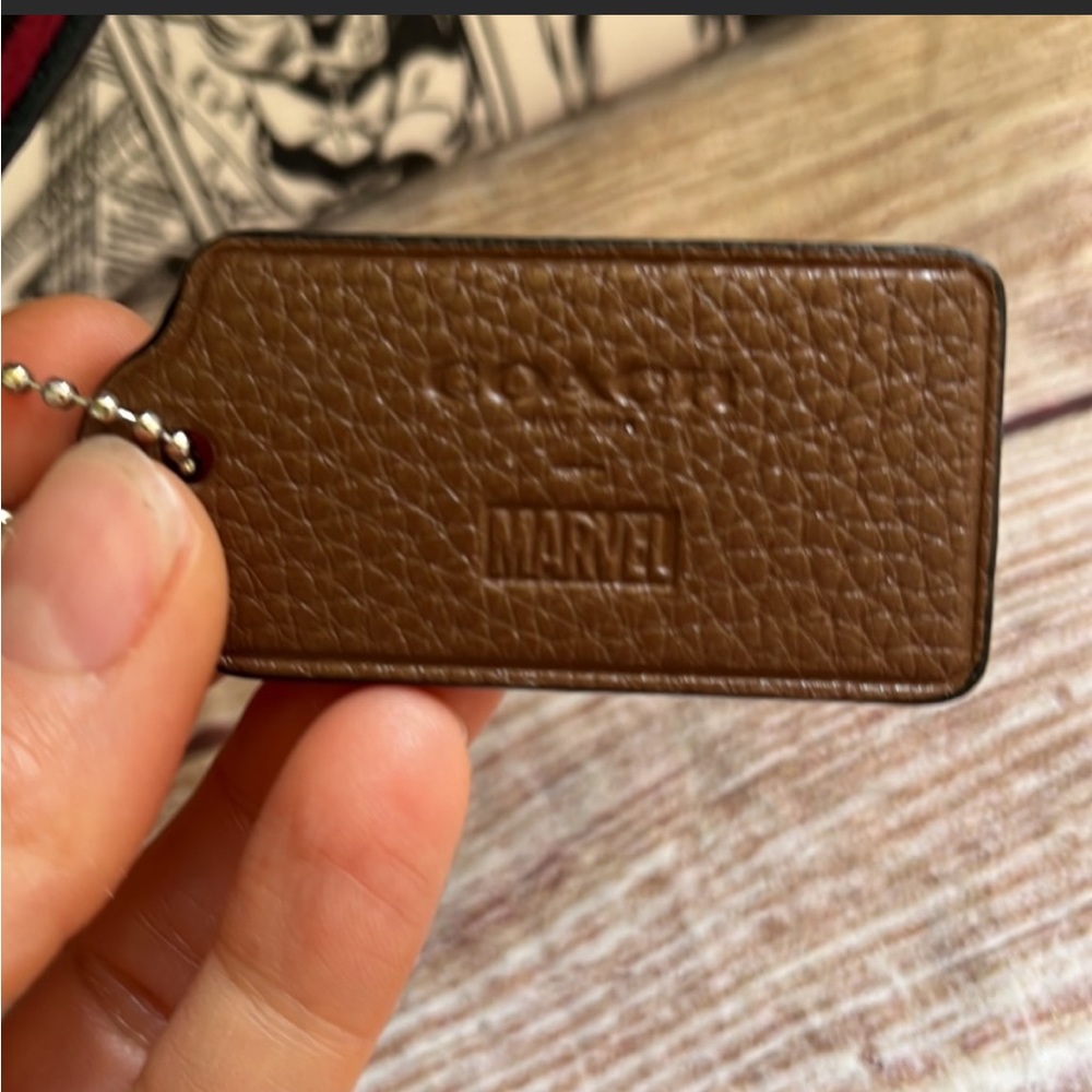 Coach X Marvel | Jes Tote With Comic Book
Print like-new large leather bag purse - Picture 3 of 11